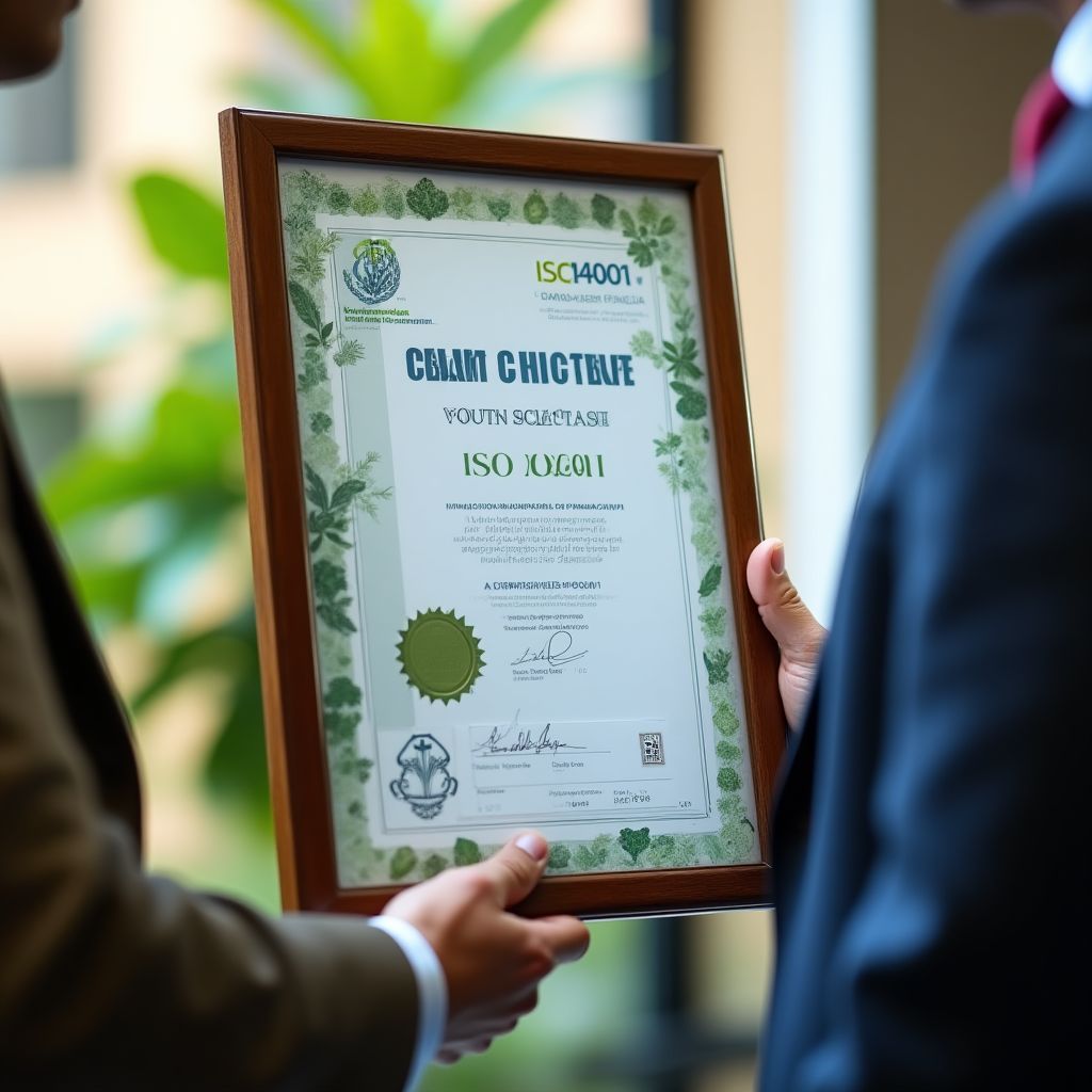 Certificación ISO 14001 ceremonia